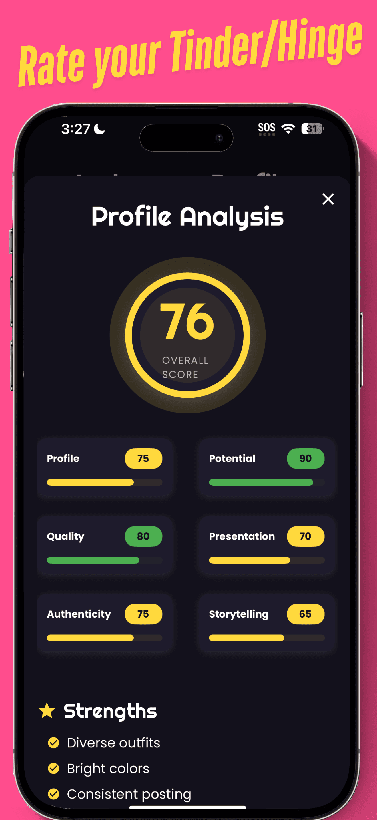 Profile Rating Feature